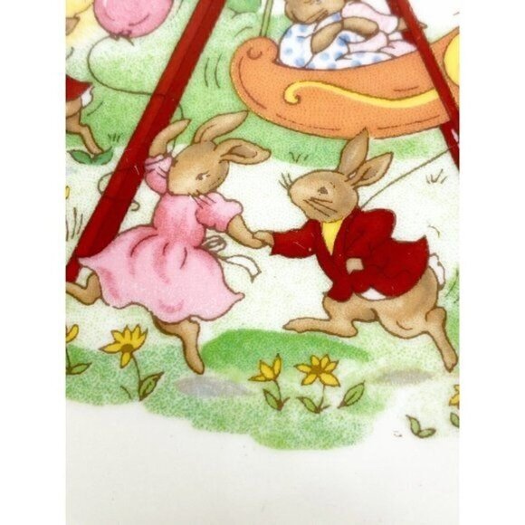 Bunnykins Fun Park Celebration Lipped Bowl 1936 Royal Doulton bone china - Picture 10 of 12